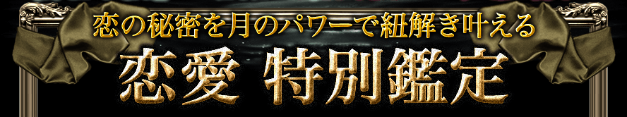 恋の秘密を月のパワーで紐解き叶える　恋愛・特別鑑定